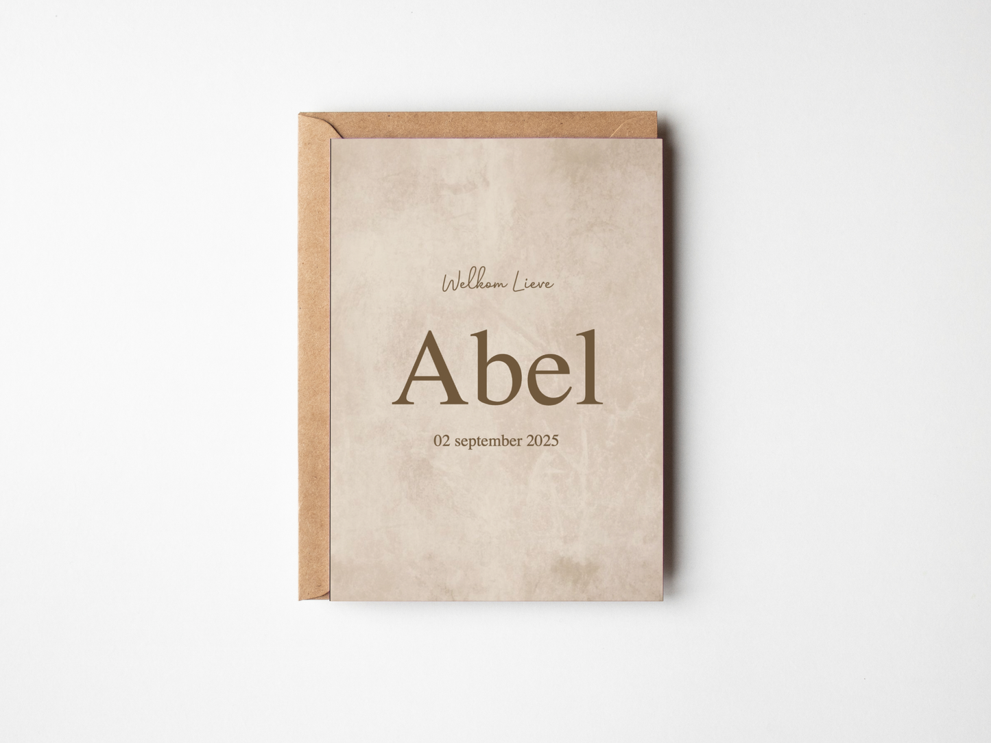 Geboortekaartje Abel