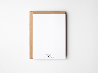 Geboortekaartje Jongen Hond | Minimalistisch Zwart Wit Schets