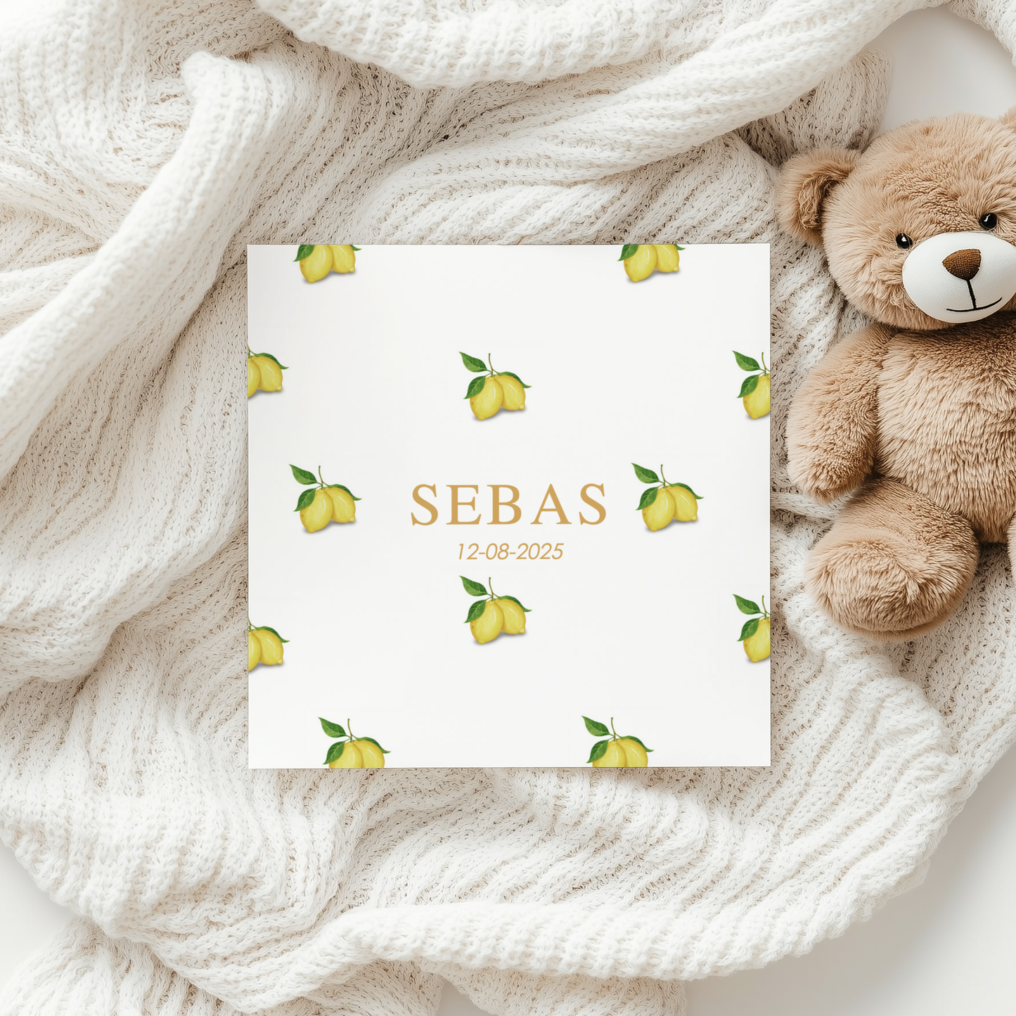 Geboortekaartje Sebas
